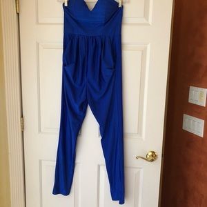Blue jumpsuit